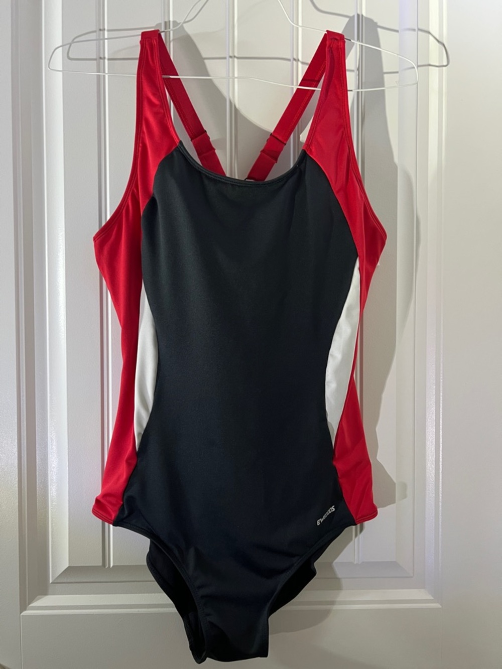 Ewedoos XL One Piece Athletic Swimsuit Colorblock Tummy Control Training Suit